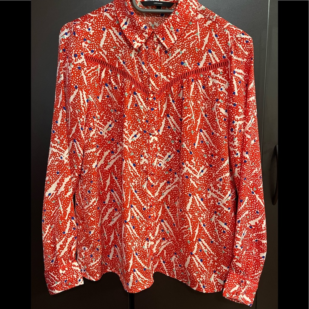 VERA MODA Contrast Print Blouse